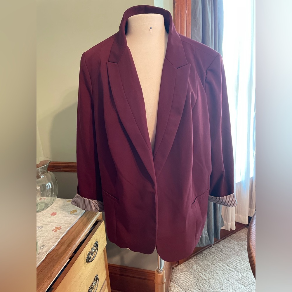 Worthington Burgundy Jacket 3X